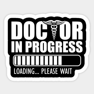 Doctor in progress loading w Sticker